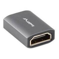 Lanberg AD-HDMI-02 adaptador para cabos HDMI-A female 2.1 Prateado, ver imagem 2 de 4
