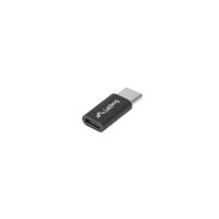 Lanberg AD-UC-UM-02 adaptador para cabos USB 2.0 Type C Micro-USB 2.0 Type B Preto