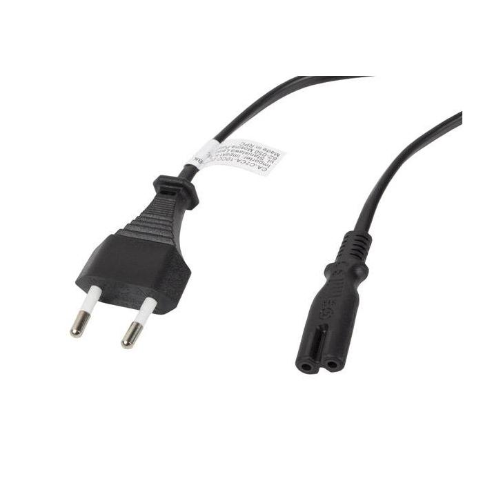 Lanberg CA-C7CA-10CC-0030-BK cabo de energia Preto 3 m Acoplador C7 CEE7/16