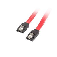 Lanberg CA-SASA-14CU-0050-R cabo SATA 0,5 m SATA 7-pin Vermelho