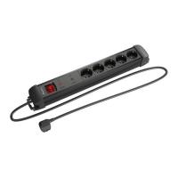 Lanberg SP1-05F-0500-BK extensão elétrica 5 m 5 tomada(s) CA Interior Preto, ver imagem 3 de 7