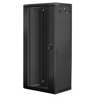Lanberg WF01-6427-10B armário rack 27U Rack de pendurar na parede Preto