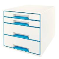 Leitz WOW Cube Arquivador Poliestireno Azul, Branco