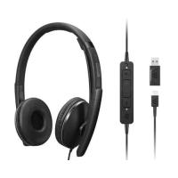 Lenovo 4XD1M45627 auscultador Auscultadores Com fios Fita de cabeça USB Type-C Preto