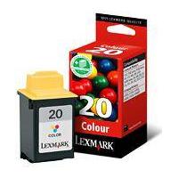 Lexmark #20 / 15M0120E Color Print Cartridge Ciano, magenta, Amarelo tinteiro