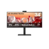 LG 34BA85QE-B monitor de ecrã 86,4 cm (34'') 3440 x 1440 pixels Wide Quad HD LCD Preto