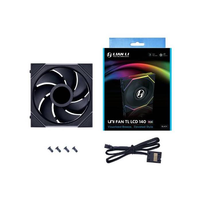 Lian Li Uni Fan TL LCD Caixa de computador, Processador Ventoinha 14 cm Preto 1 unidade(s) — imagem 8 de 8