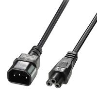 Lindy 30341 cabo de energia Preto 2 m Acoplador C14 Acoplador C5