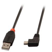 Lindy 31970 cabo USB USB 2.0 0,5 m USB A Mini-USB B Preto