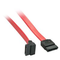 Lindy 33351 cabo SATA 0,5 m SATA 7-pin Preto, Vermelho