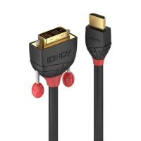 Lindy 36271 adaptador de cabo de vídeo 1 m HDMI Type A (Standard) DVI-D Preto