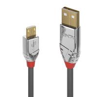 Lindy 36652 cabo USB USB 2.0 2 m USB A Micro-USB B Cinzento