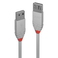 Lindy 36714 cabo USB USB 2.0 3 m USB A Cinzento