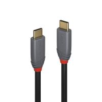 Lindy 36902 cabo USB 1,5 m USB C Preto, Cinzento