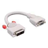 Lindy 41222 adaptador de cabo de vídeo 0,2 m DVI-A VGA (D-Sub) Cinzento