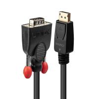 Lindy 41941 adaptador de cabo de vídeo 1 m DisplayPort VGA (D-Sub) Preto