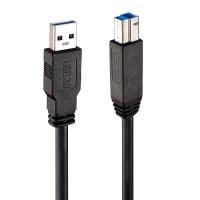 Lindy 43098 cabo USB USB 3.2 Gen 1 (3.1 Gen 1) 10 m USB A USB B Preto