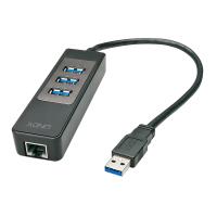 Lindy 43176 hub de interface USB 3.2 Gen 1 (3.1 Gen 1) Type-A 5000 Mbit/s Preto