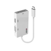 Lindy 43273 adaptador gráfico USB 3840 x 2160 pixels Branco