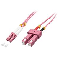 Lindy 46362 Cabo InfiniBand/Fibra Ótica 3 m LC SC Rosa