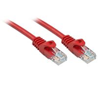 Lindy RJ-45/RJ-45 Cat6 0.5m cabo de rede Vermelho 0,5 m U/UTP (UTP)