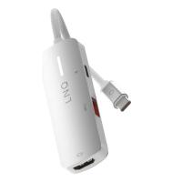 LINQ byELEMENTS LQ49031 base & duplicador de portas Com fios USB 3.2 Gen 1 (3.1 Gen 1) Type-C Cinzento, Branco