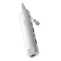 LINQ LQ49061 base & duplicador de portas Com fios USB 3.2 Gen 2 (3.1 Gen 2) Type-C Cinzento, Branco