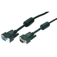 LogiLink VGA M/F 1.8m cabo VGA 1,8 m VGA (D-Sub) Preto