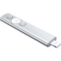 Logitech 910-004984 comando para apresentações Bluetooth/RF Prateado