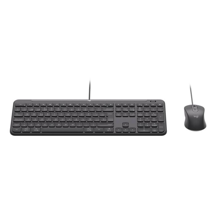 Logitech 920-013349 teclado Rato incluído Casa/Escritório USB QWERTY Estados Unidos (Internacional) Grafite