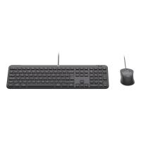 Logitech 920-013349 teclado Rato incluído Casa/Escritório USB QWERTY Estados Unidos (Internacional) Grafite, ver imagem 1 de 9