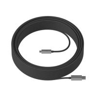 Logitech 939-001802 cabo USB USB 3.2 Gen 2 (3.1 Gen 2) 25 m USB A USB C Grafite