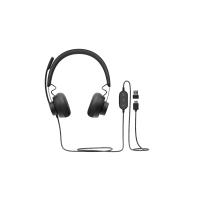 Logitech 981-000870 auscultador Auscultadores Com fios Fita de cabeça Chamadas/Música USB Type-C Grafite
