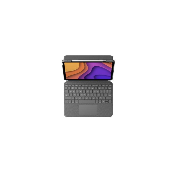Logitech Folio Touch AZERTY Francês Smart Connector Cinzento — imagem 8 de 20