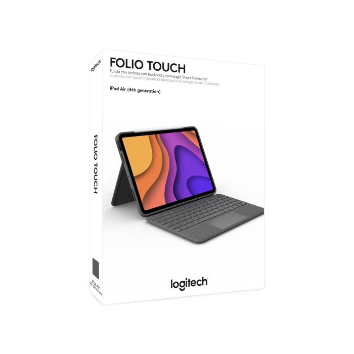 Logitech Folio Touch AZERTY Francês Smart Connector Cinzento — imagem 17 de 20