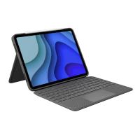Logitech Folio Touch QWERTY Espanhol Smart Connector Cinzento