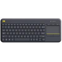 Logitech K400 Plus Tv teclado Casa RF Wireless QWERTZ Alemão Preto