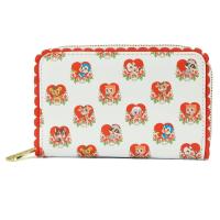 Loungefly FUNWA0001 carteira/caixa para cartões/porta-documentos de viagem Vermelho, Branco Cabedal vegano