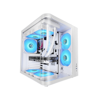 Mars Gaming MC-CURVW Midi Tower Preto, Branco