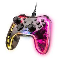 Mars Gaming MGPC controlador de jogo Transparente USB Gamepad Android, MAC, Nintendo Switch, PC, Playstation 3