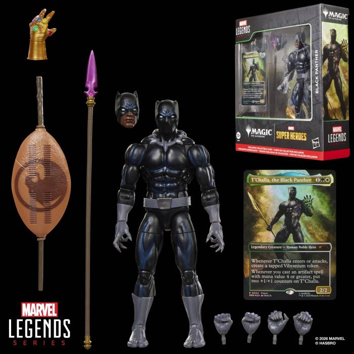 Marvel Legends Series Super Heroes Magic The Gathering Pantera Negra — imagem 13 de 16