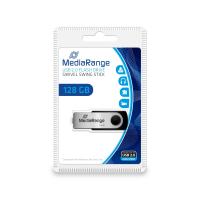 MediaRange MR913 unidade de memória USB 128 GB USB Type-A 2.0 Preto, Prateado