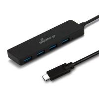 MediaRange MRCS508 hub de interface USB 3.2 Gen 1 (3.1 Gen 1) Type-C 5000 Mbit/s Preto