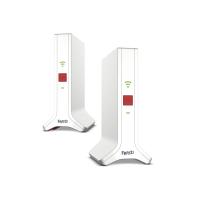 Mesh Set FRITZ! 4200 2-pack Edition International Dual-band (2,4 GHz / 5 GHz) Wi-Fi 6 (802.11ax) Vermelho, Branco 2x2/4x4