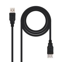 Nanocable 10.01.0202-BK cabo USB USB 2.0 1 m USB A Preto