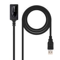 Nanocable 10.01.0211 cabo USB USB 2.0 5 m USB A Preto