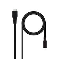 Nanocable 10.01.1201-BK cabo USB USB 3.2 Gen 1 (3.1 Gen 1) 1 m USB C Micro-USB B Preto