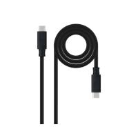 Nanocable 10.01.4100 cabo USB USB 3.2 Gen 2 (3.1 Gen 2) 0,5 m USB C Preto