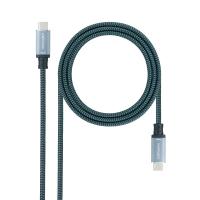 Nanocable 10.01.4103-COMB cabo USB USB 3.2 Gen 2x2 3 m USB C Preto, Cinzento