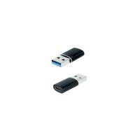 Nanocable 10.02.0012 adaptador para cabos USB C USB A Preto
